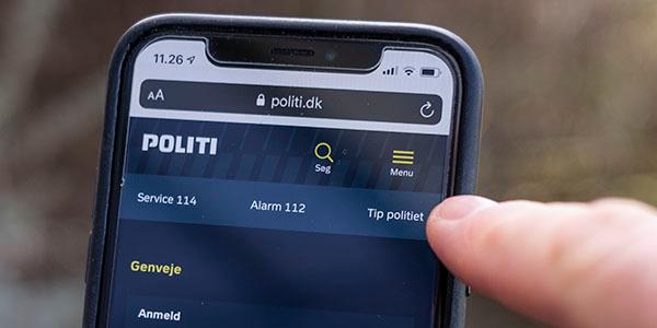 Tip politiet via www.politi.dk